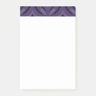 Post-it® Motif Rétro de Couleur Violet Foncé