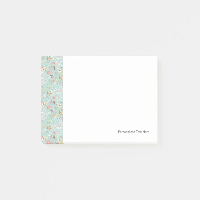 Post-it® Motif romantique lumineux moderne (Devant)
