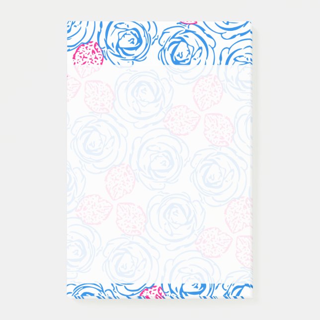 Post-it® Motif rose (Devant)
