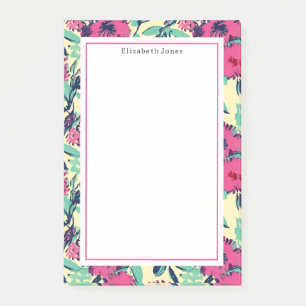 Post-it® Motif rose chaud floral