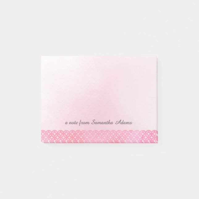 Post-it® Motif rose de dentelle d'aquarelle (Devant)