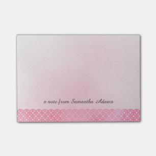 Post-it® Motif rose de dentelle d'aquarelle