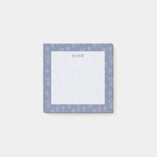 Post-it® Motif rose et pourpre de cactus de bande dessinée
