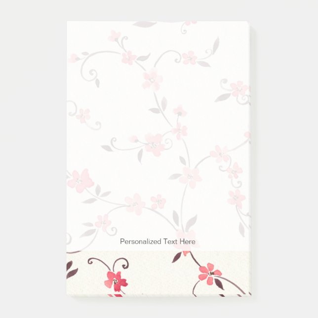 Post-it® Motif sans couture d'aquarelle avec le ressort (Devant)
