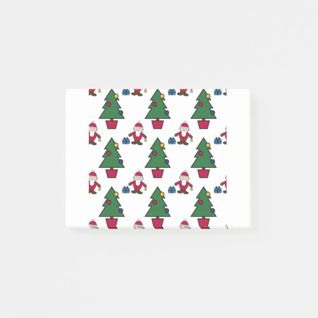 Post-it® Motif sans couture de Noël (Devant)