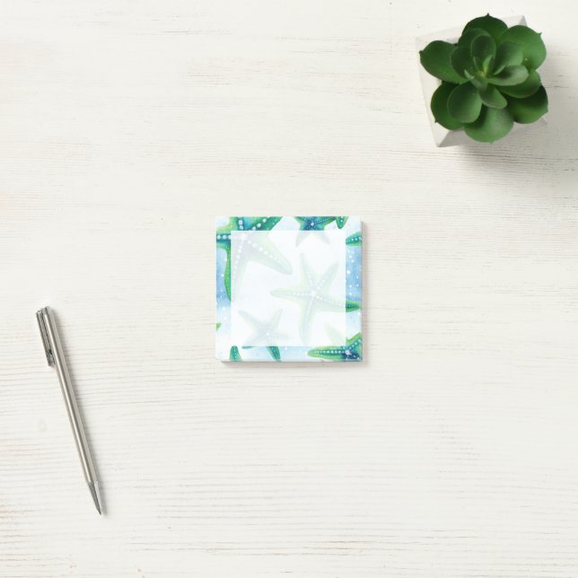 Post-it® Motif sans couture d'étoiles de mer (Bureau)