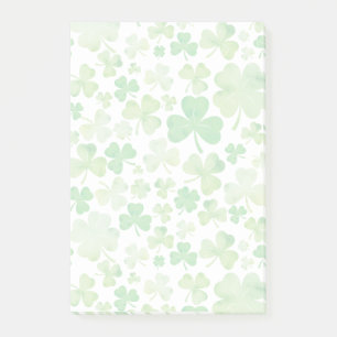 Post-it® Motif Shamrock Jour de la Saint Patrick vert