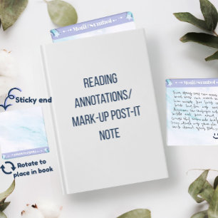 Post-it® Motif/Symbole Note de lecture en acrylique Annotat