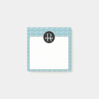 Motif tiré par la main de remous sur Teal, décoré