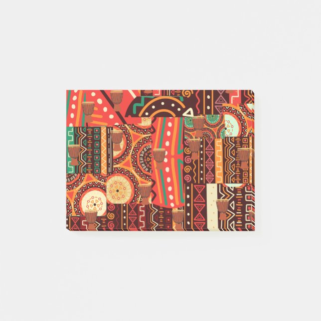 Post-it® Motif tribal Afrocentrique Kente (Devant)