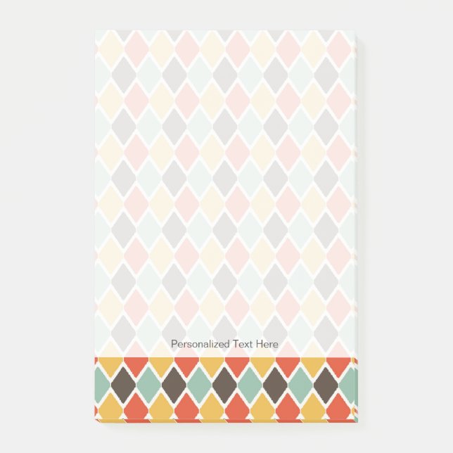 Post-it® Motif tribal de mode d'ikat moderne (Devant)