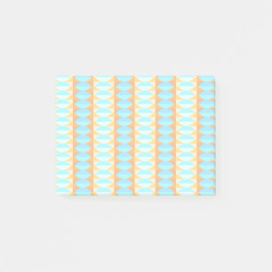 Post-it® Motif turquoise bleu orange jaune coloré