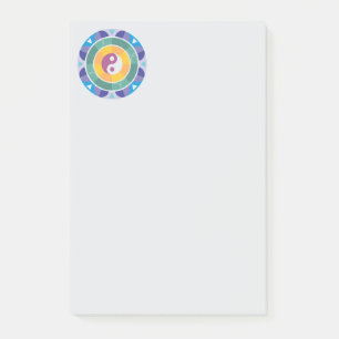 Post-it® Motif Yin Yang Coloré