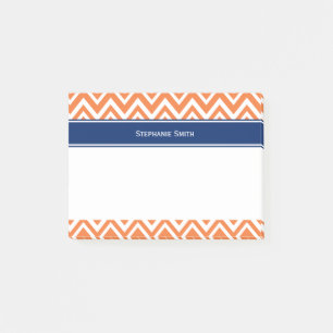 Post-it® Motif Zigzag orange personnalisé