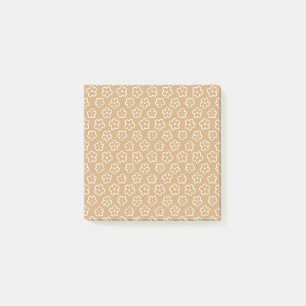 Post-it® Motifs Fleur Beige Retro pour le printemps et l'ét