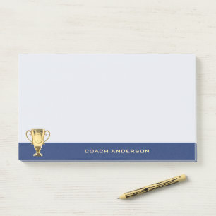 Post-it® Motivation devis entraîneur d'affaires sportif BLU