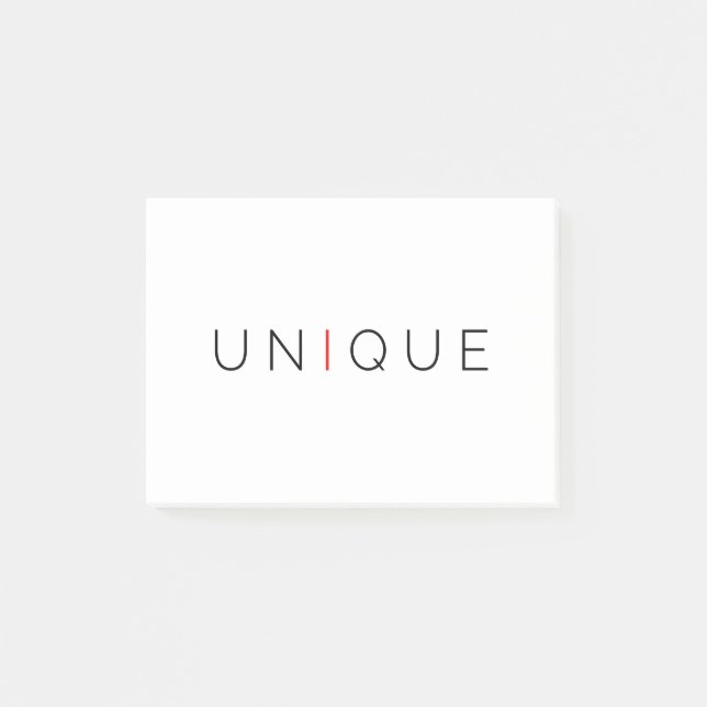 Post-it® Motivation unique Inspiration Citation (Devant)