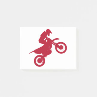 Post-it® moto de motocross realizando acrobacias