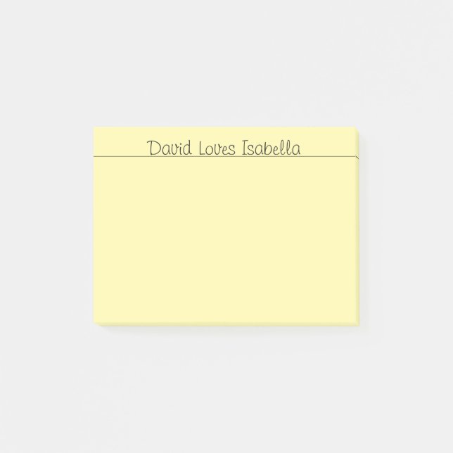 Post-it® Mots d'amour Jaune (Devant)