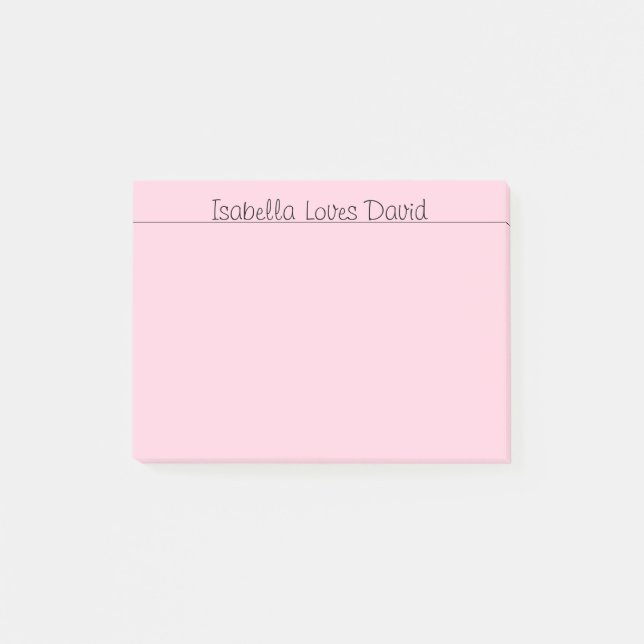 Post-it® Mots d'amour rose (Devant)