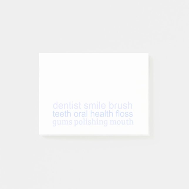 Post-it® Mots Dentaires Pastel (Devant)
