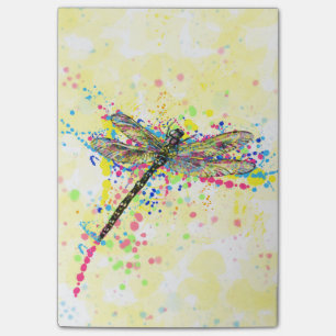 Post-it® Mouche dragonfly à l'aquarelle tendance mignonne