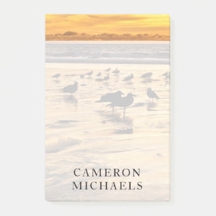 Post-it® Mouettes Sur La Plage Au Coucher Du Soleil