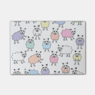 Post-it® Moutons colorés adorables