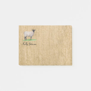Post-it® Moutons du Suffolk d'aquarelle