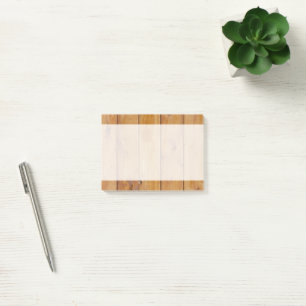 Post-it® Mur de grange en vieux plannis en bois - Brown