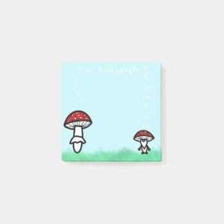 Post-it® Mushroom Gnome with Mushroom Post It Notes