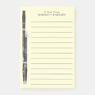 Post-it® Musicien de basson professeur de musique Woodwind