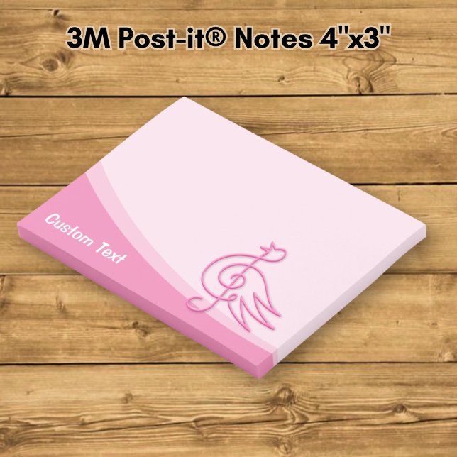 Post-it® Musique d'oiseau rose (Créateur téléchargé)