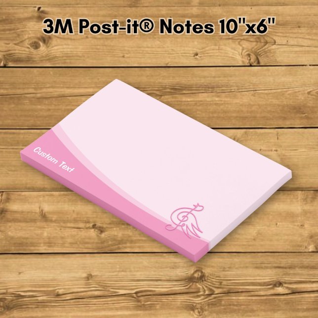 Post-it® Musique d'oiseau rose (Créateur téléchargé)