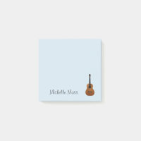 Musique guitare Monogramme bleu