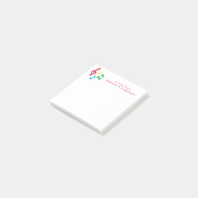 Post-it® Musique Note Musicien Enseignant (Incliné)