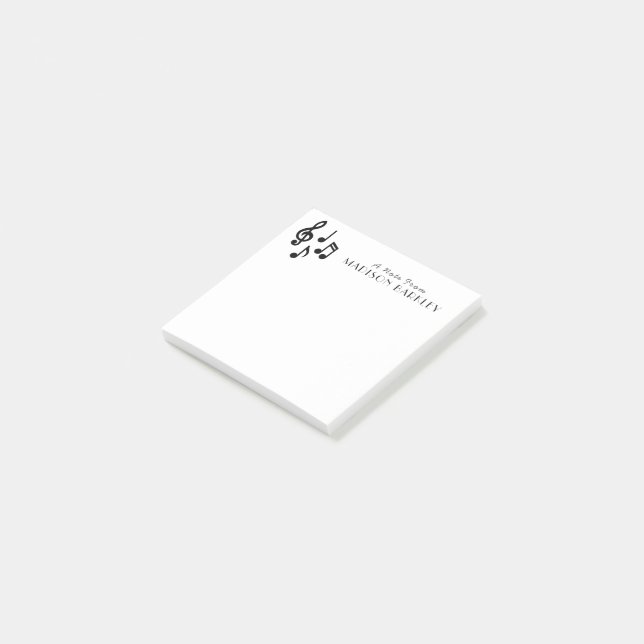 Post-it® Musique Note Professeur de musicien (Incliné)