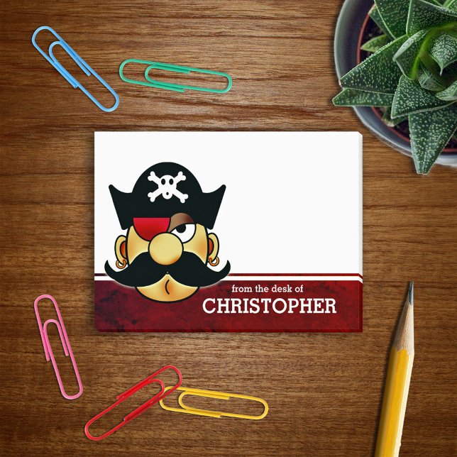 Post-it® Mustache Pirate Personnalisé (Créateur téléchargé)