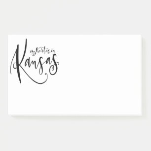 Post-it® My Heart is in Kansas Jumbo Post It Notes