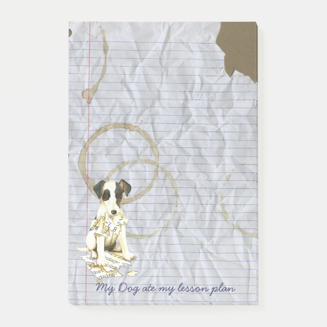 Post-it® My Smooth Fox Terrier Ate Mon plan de leçon (Devant)