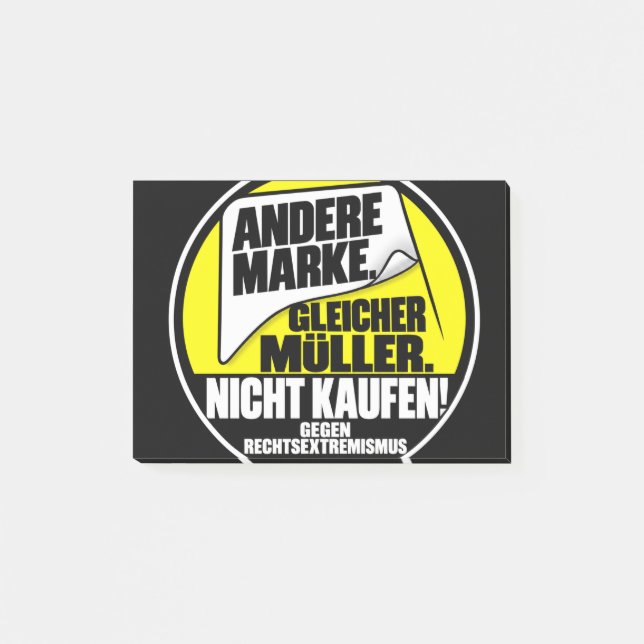 Post-it® N'achetez pas Müller (Devant)