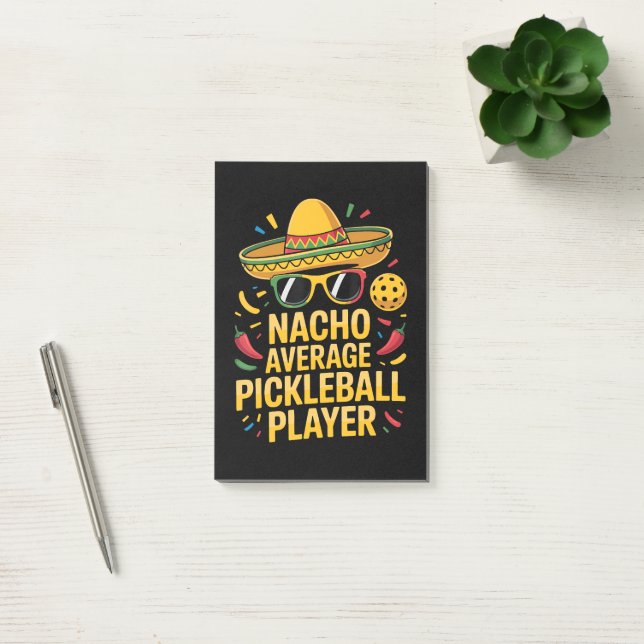 Post-it® Nacho Average Pickleball Player (Bureau)