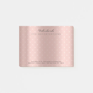 Post-it® Nacré rougit pois VIP d'or de rose de rose le