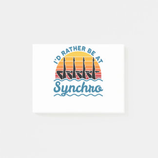 Post-it® Nage synchronisé Je préfère être à Synchro