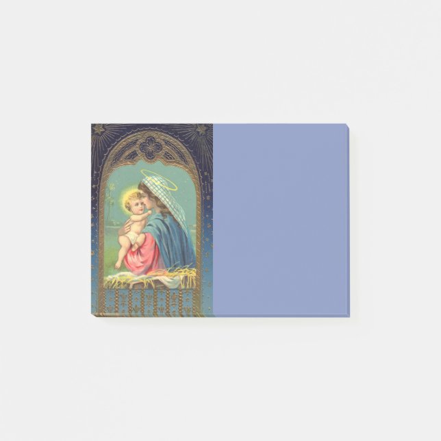 Post-it® Nativité Mary tenant le bébé Jésus (Devant)