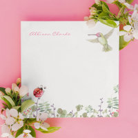 Nature Girl Hummingbird Ladybug Garden Monogramme