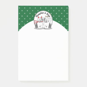 Post-it® Naughty & Nice Old English Sheepdogs (Grey 1)