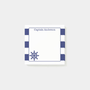 Post-it® Nautical Captain's Wheel Ajouter le nom 3x3