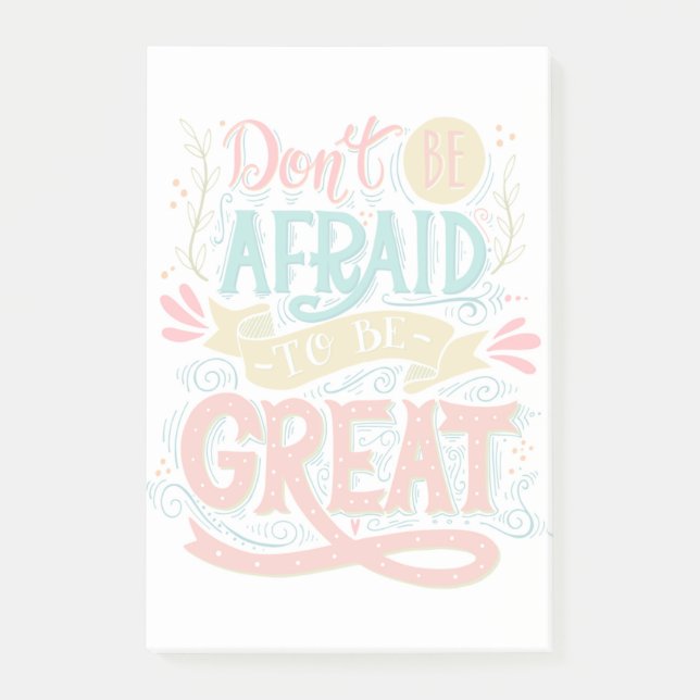 Post-it® N'ayez pas peur d'être grand (Devant)