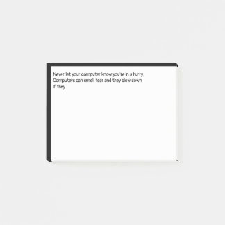 Post-it® Ne dites jamais à votre ordinateur que vous êtes p